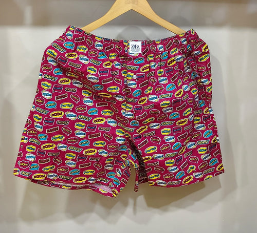 Boxer Shorts - Comic Red