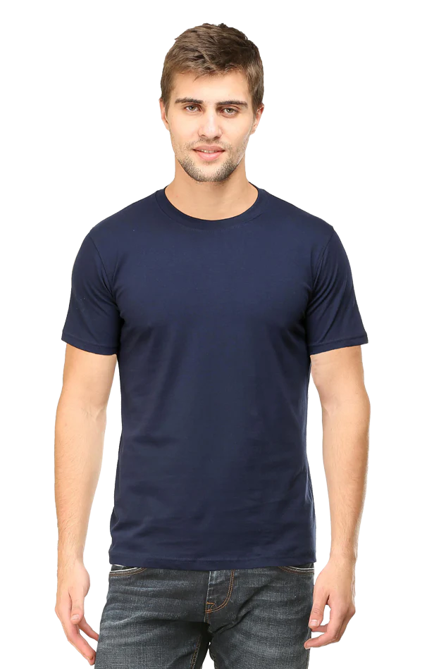 Navy Blue Crew Neck T-shirt