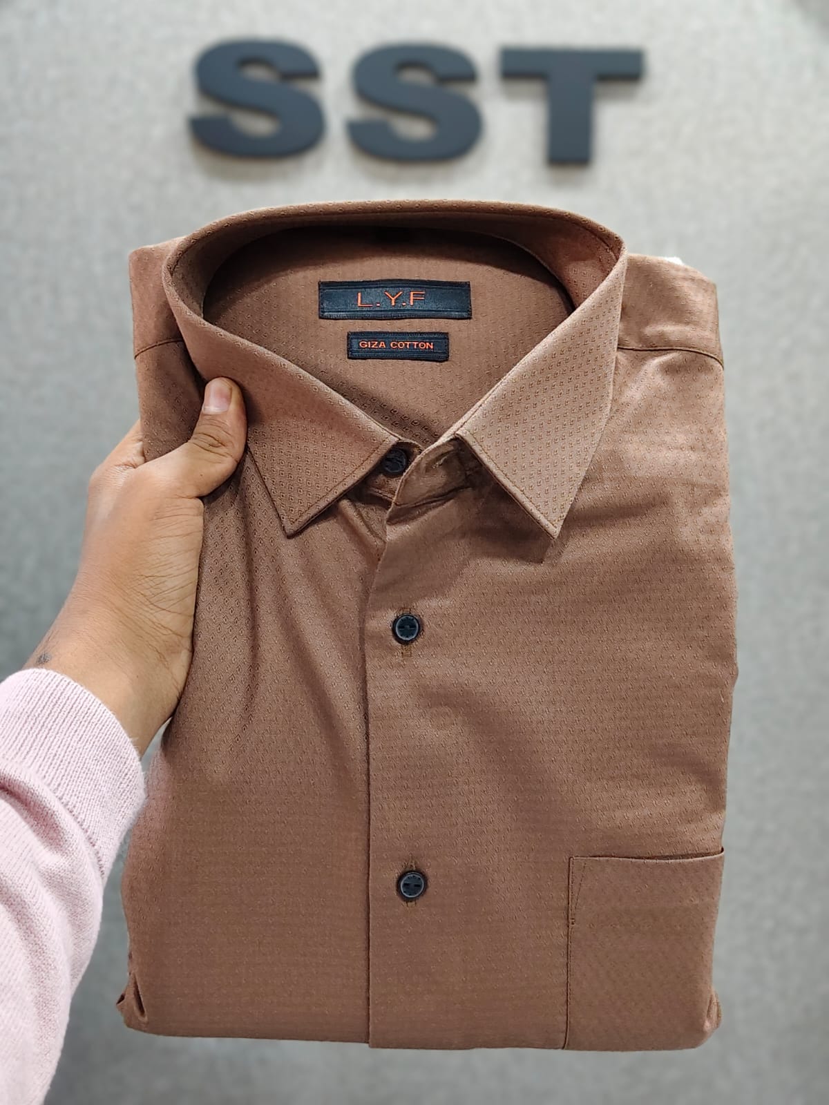 LYF - Plain Formal Shirt Brown