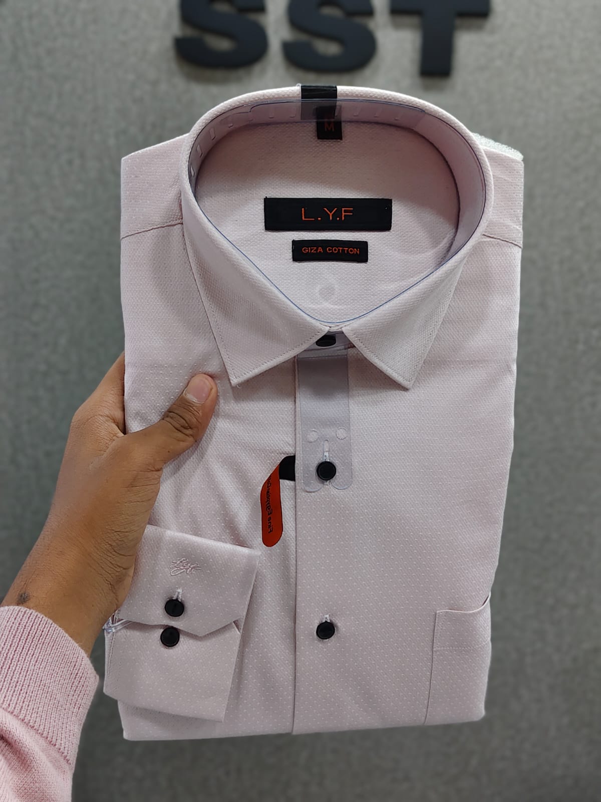 LYF - Plain Formal Shirt Pink