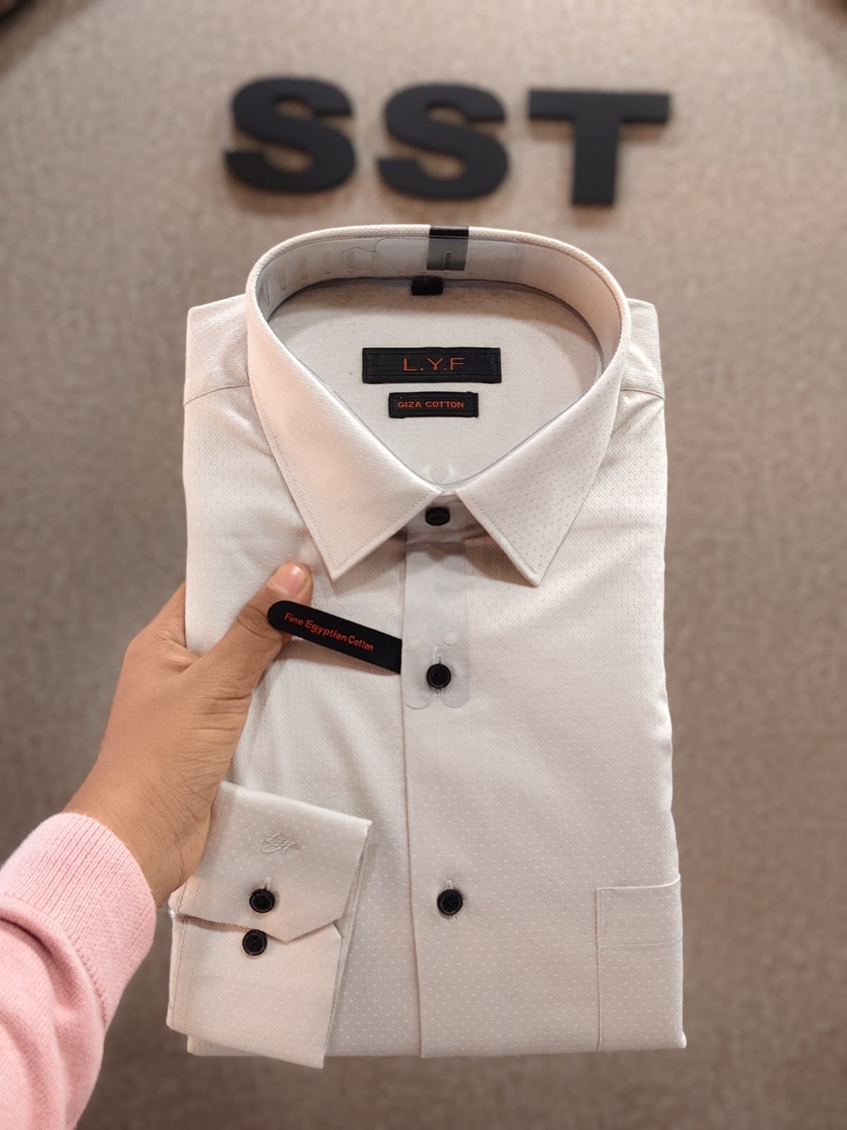LYF - Plain Formal Shirt Steel Grey