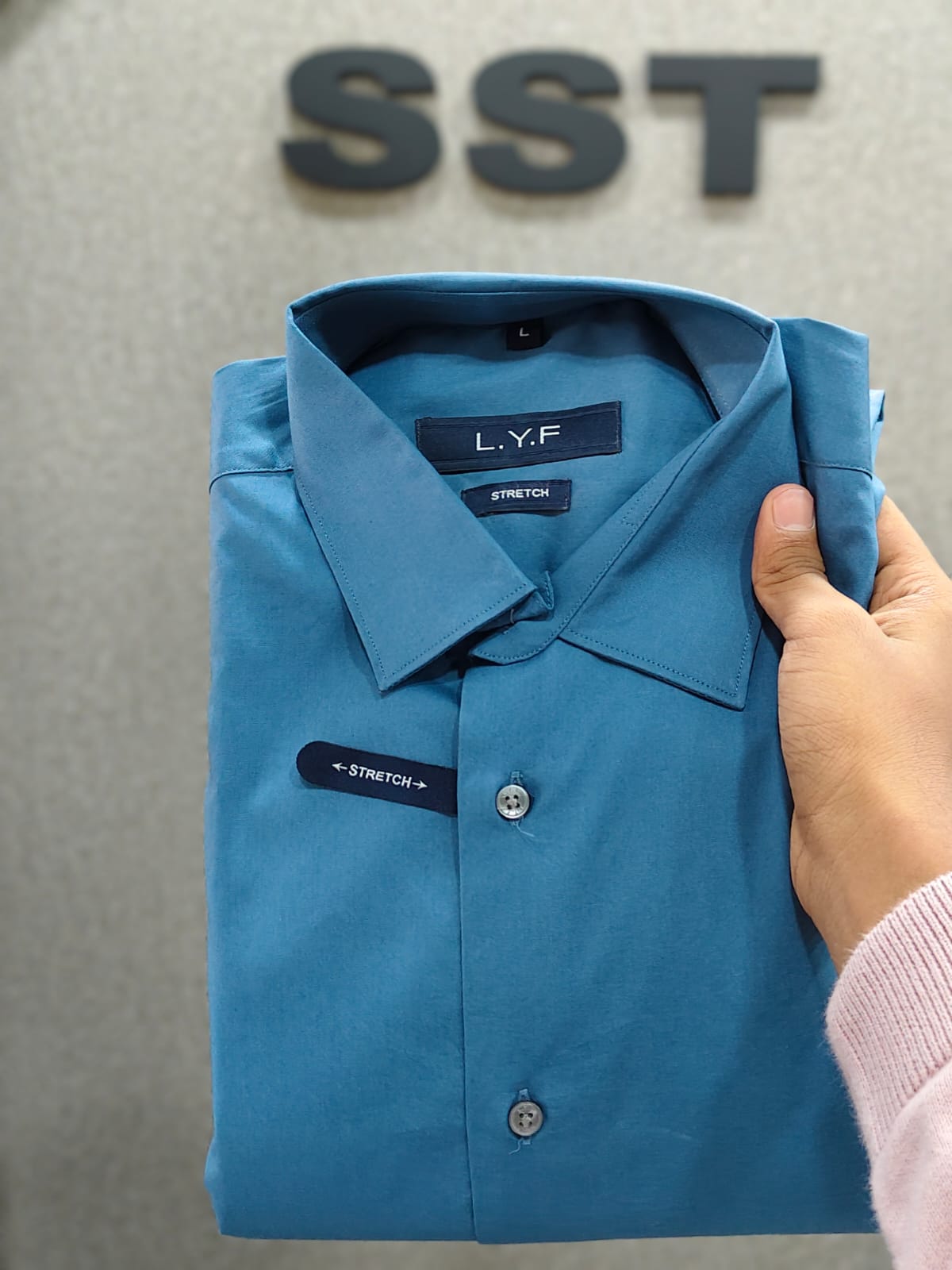 LYF - Plain Formal Shirt Airforce