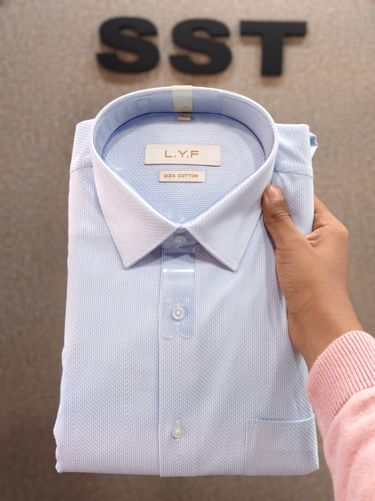 LYF - Plain Formal Shirt Blue
