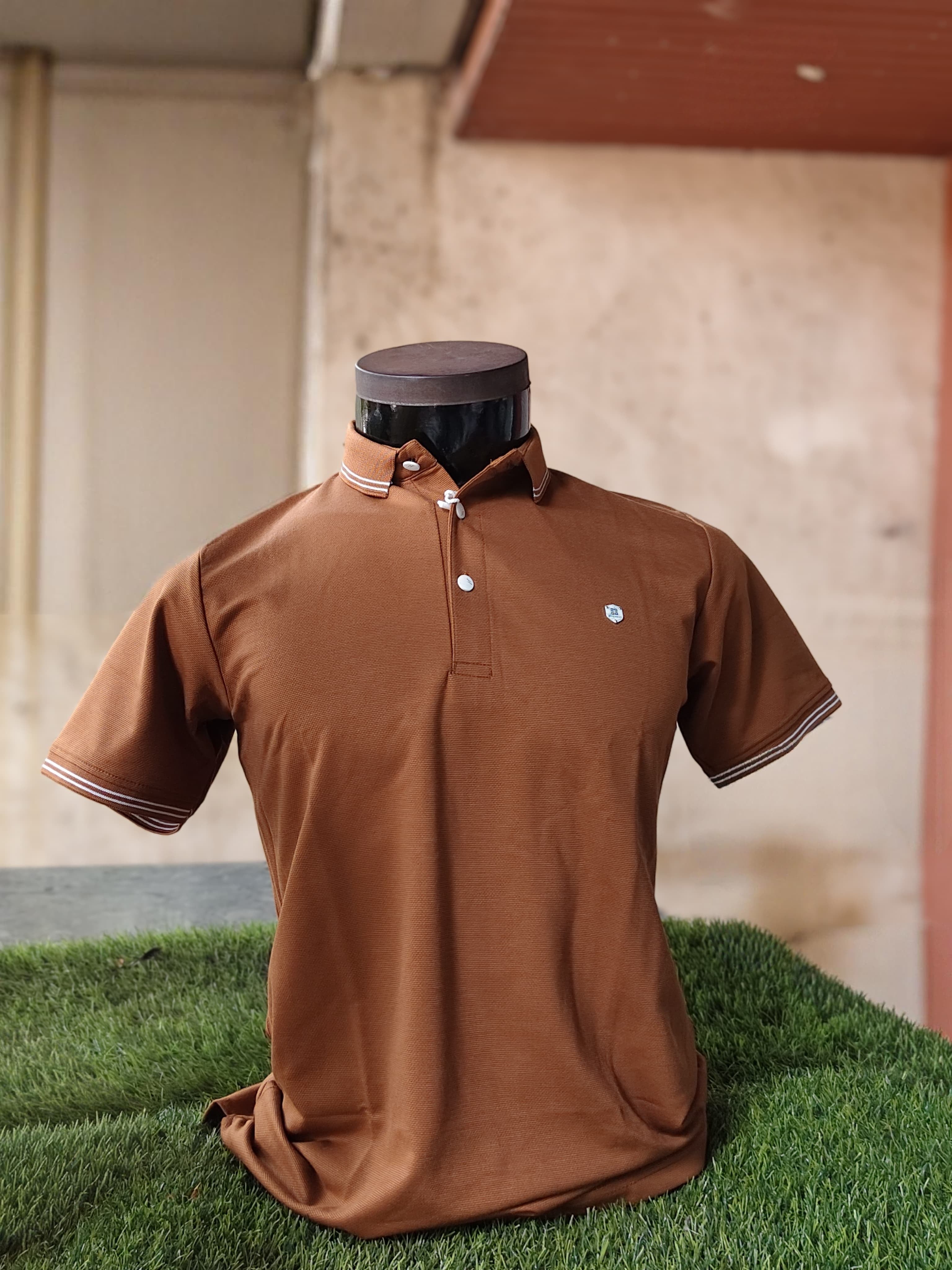 Solid Polos - Brown