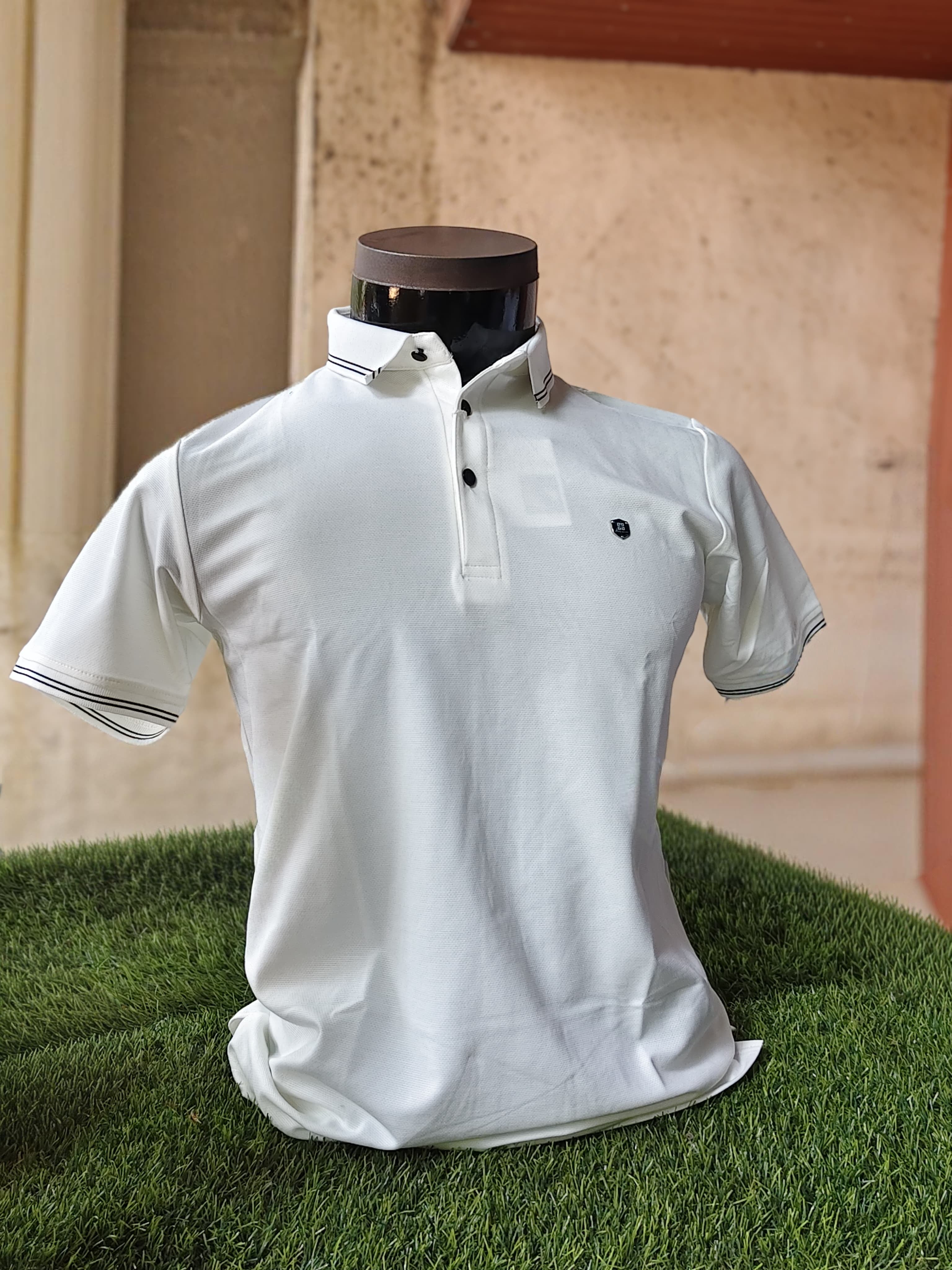 Solid Polos - White