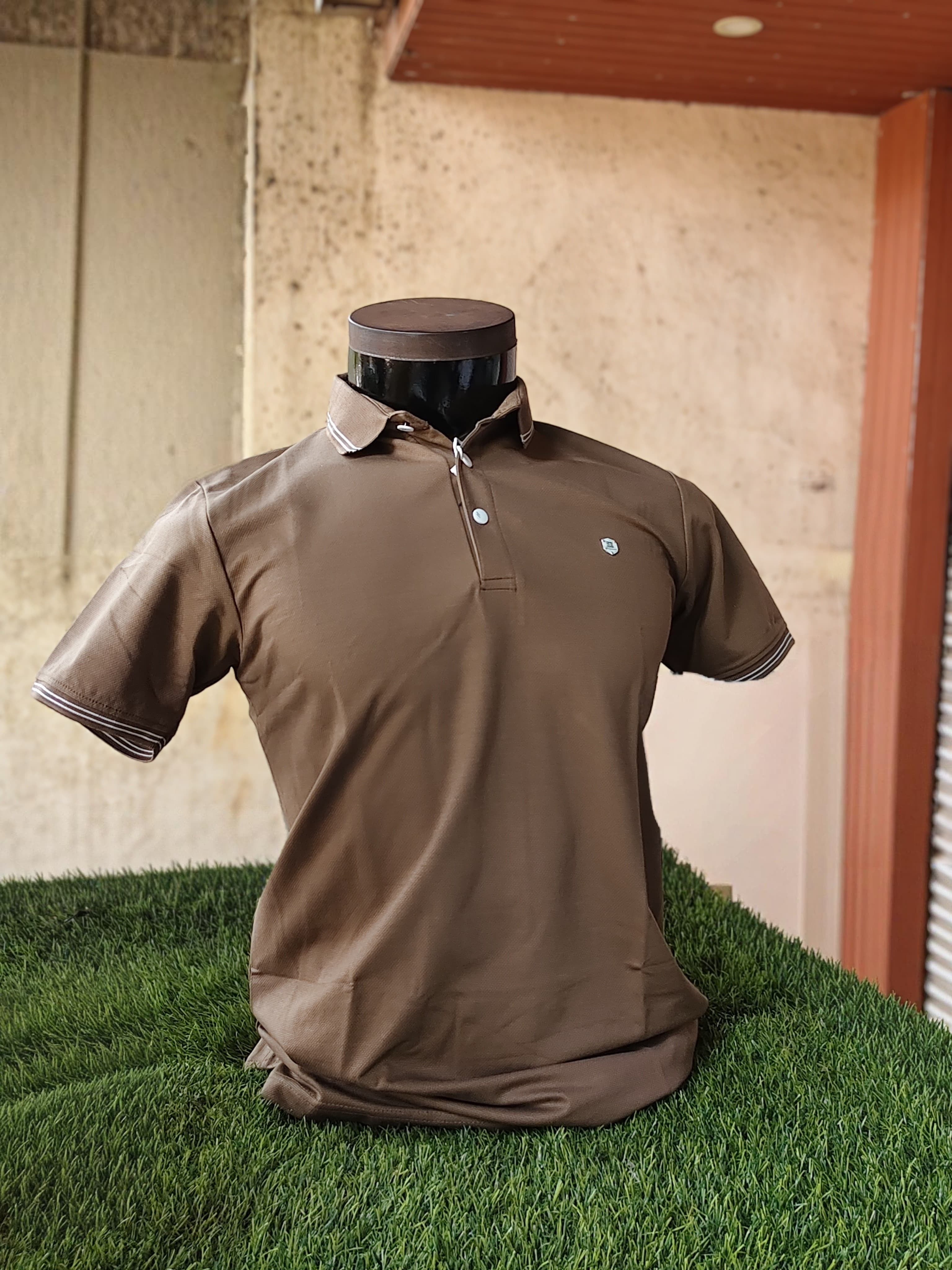 Solid Polos - Mud Brown