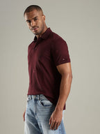 TH Polo - Maroon Print
