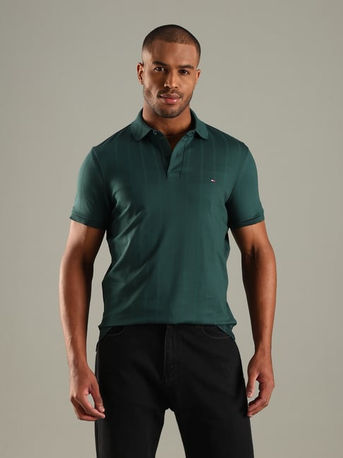 TH Polo - Green Stripes