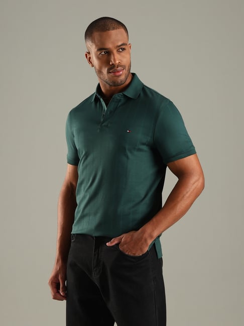 TH Polo - Green Stripes