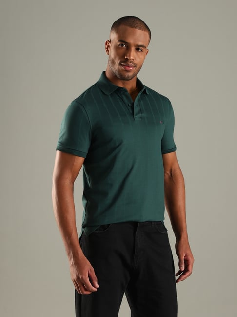 TH Polo - Green Stripes