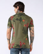 SDY Polo - Green Print
