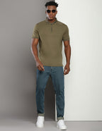 TH Polo - Zipper Green