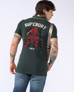 SDY Polo - Green Print