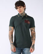 SDY Polo - Green Print