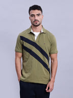 TH Polo - Green Navy Stripes