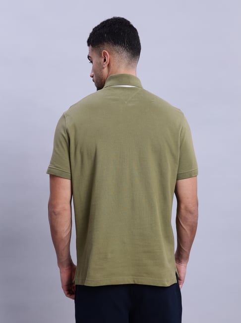 TH Polo - Green Navy Stripes