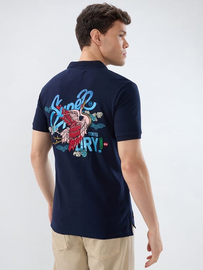 SDY Polo - Navy Pattern