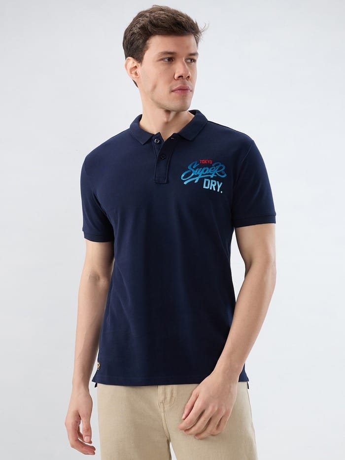 SDY Polo - Navy Pattern