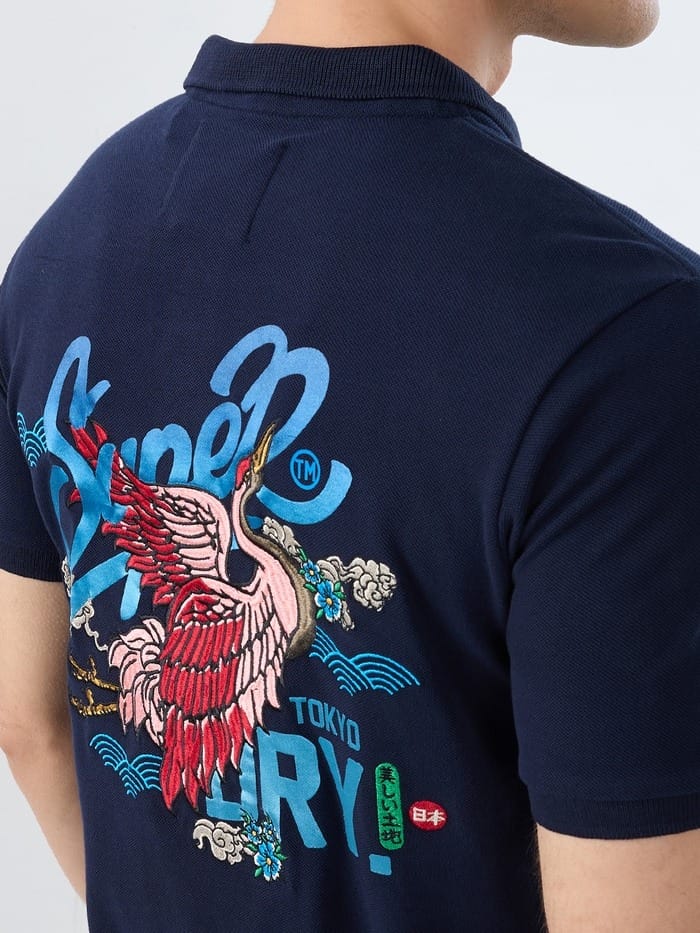 SDY Polo - Navy Pattern