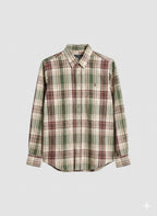 RL Checks Shirt - Green Brown