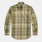 RL Checks Shirt - Olive Green
