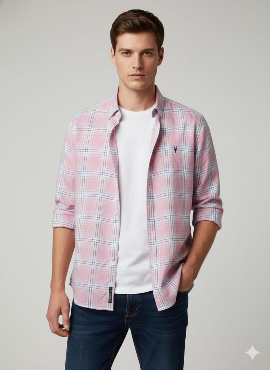 RL Checks Shirt - Pink