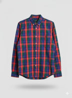RL Checks Shirt - Red Blue Green
