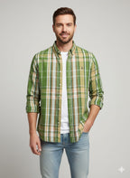 RL Checks Shirt - Pistachio