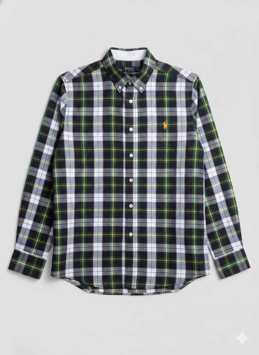 RL Checks Shirt - Grey