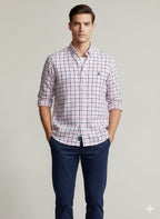RL Checks Shirt - Pink Blue