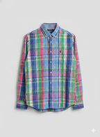 RL Checks Shirt - Light Blue Green