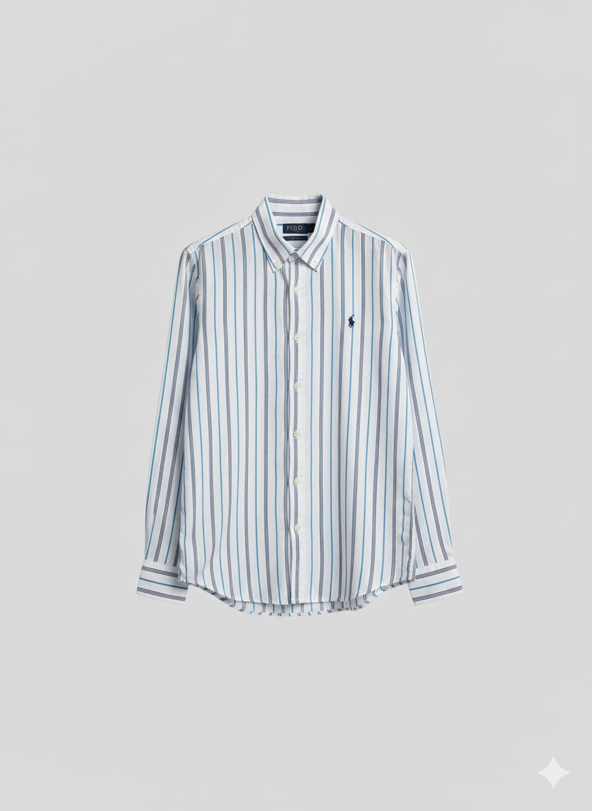 RL Striped Shirt - White