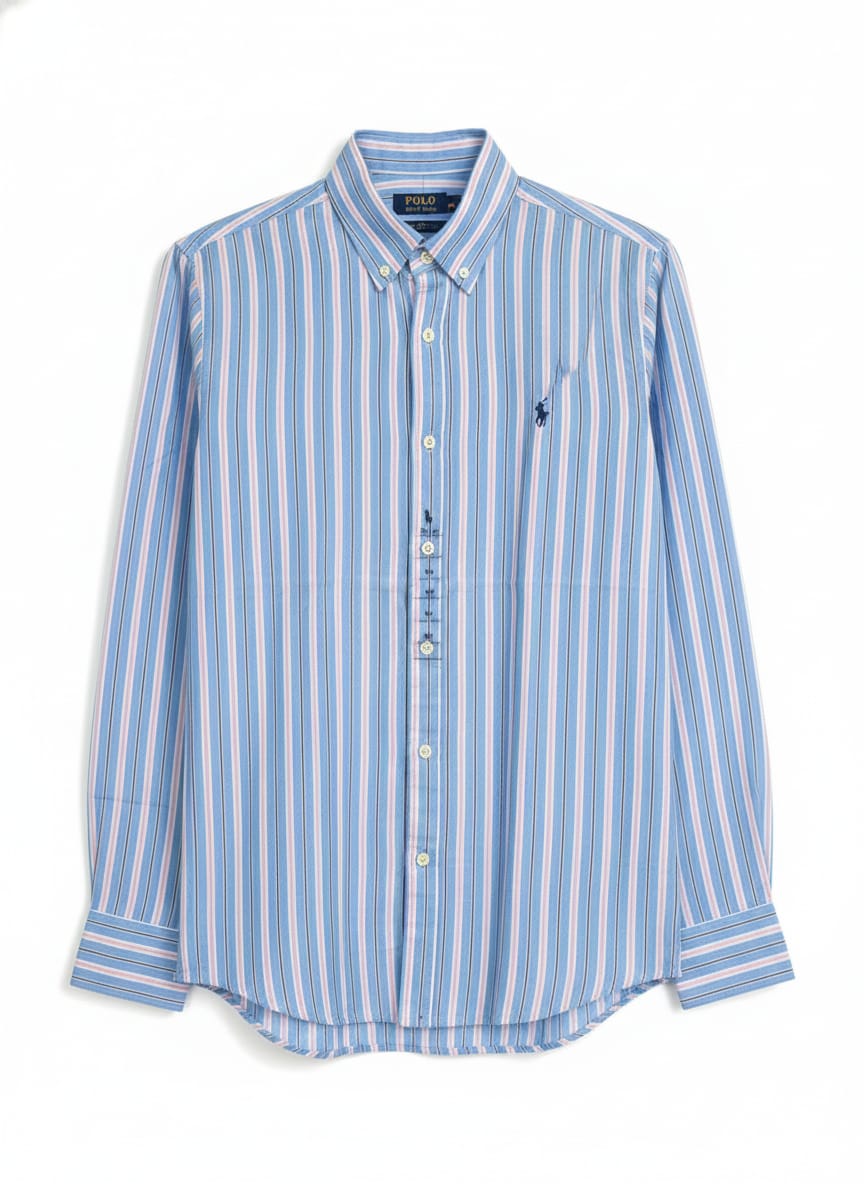RL Striped Shirt - Sky Blue
