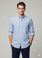 RL Striped Shirt - Sky Blue