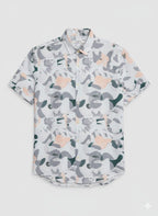 Pattern Half Shirt - Grey