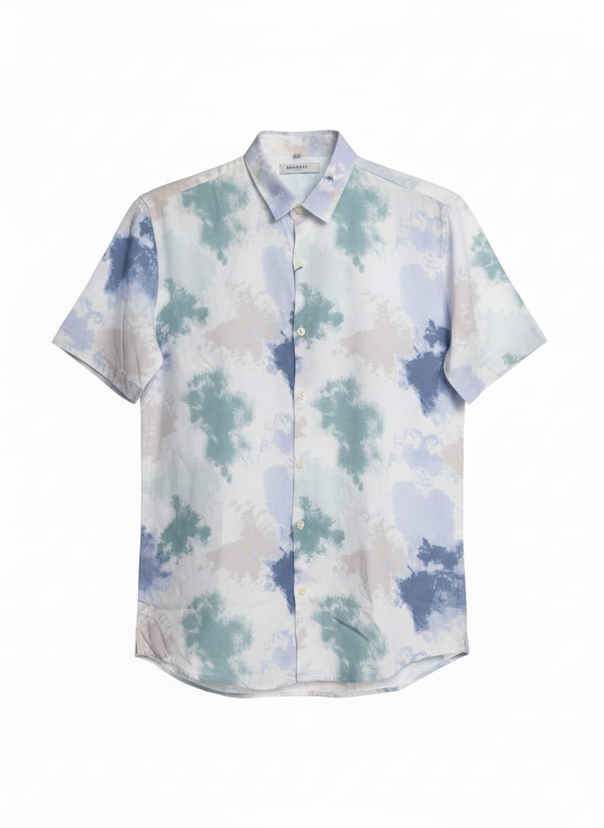 Pattern Half Shirt -