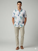 Pattern Half Shirt -