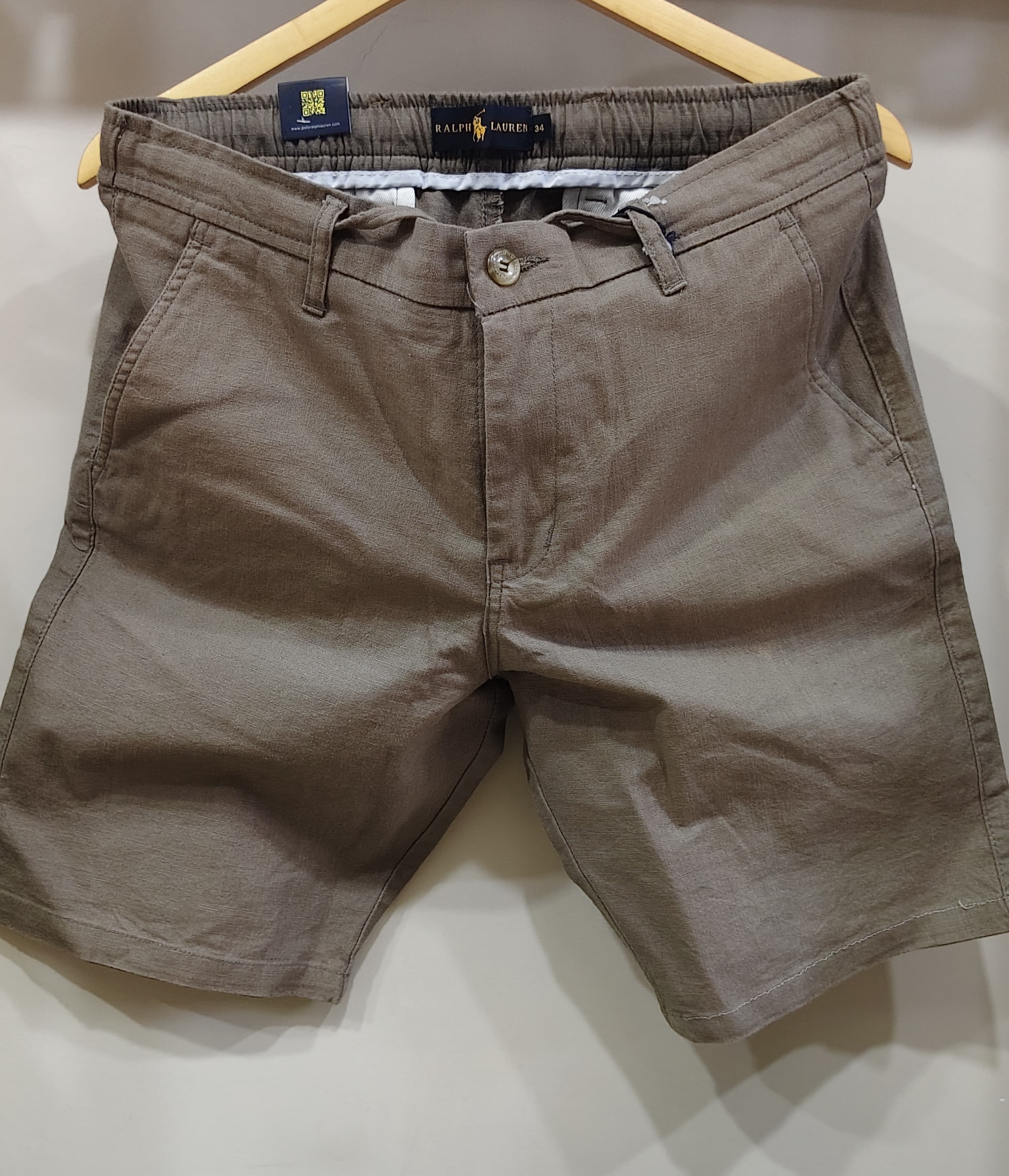 Linen Shorts - Brown