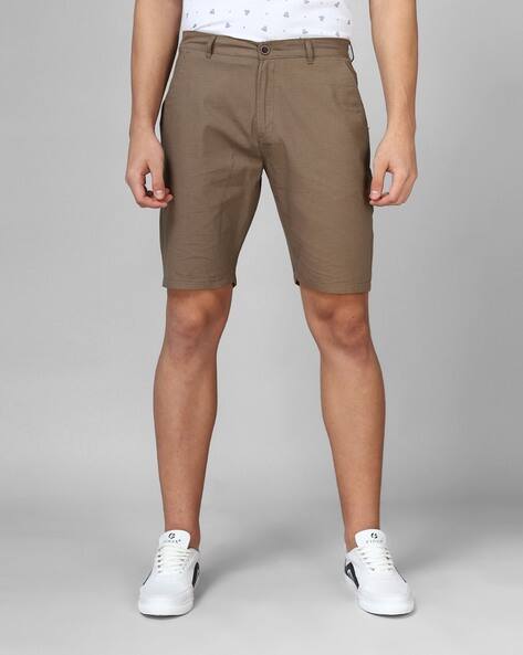 Linen Shorts - Brown