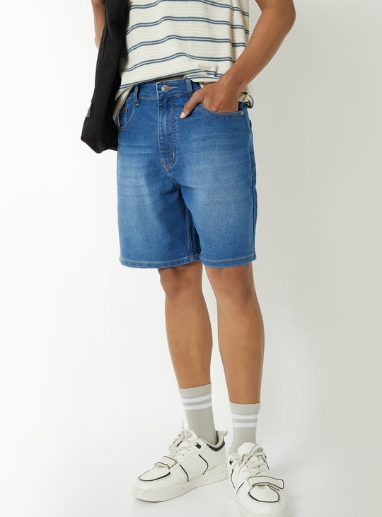 Denim Shorts - Sky Blue