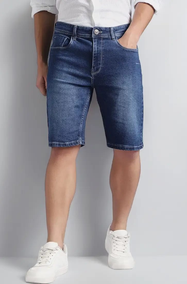 Denim Shorts - Blue