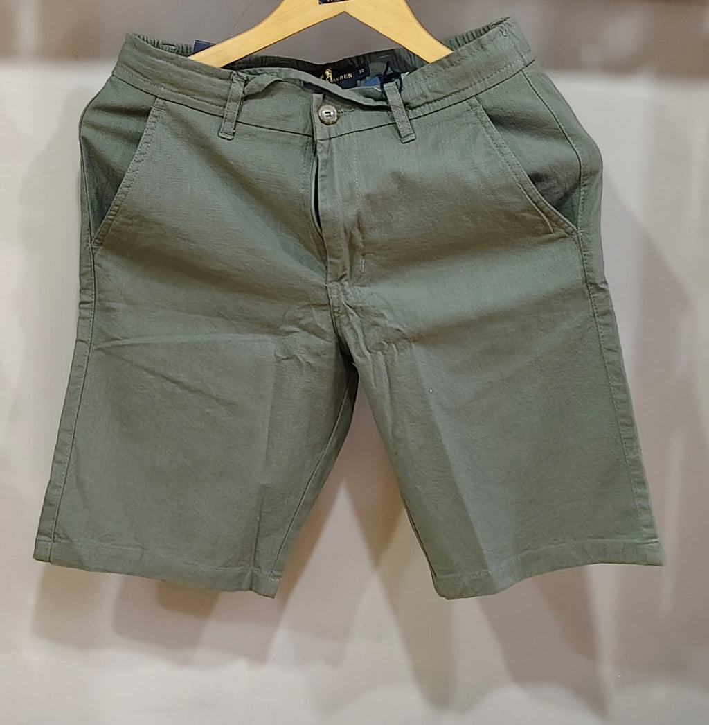 Linen Shorts - Olive