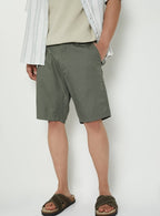 Linen Shorts - Olive