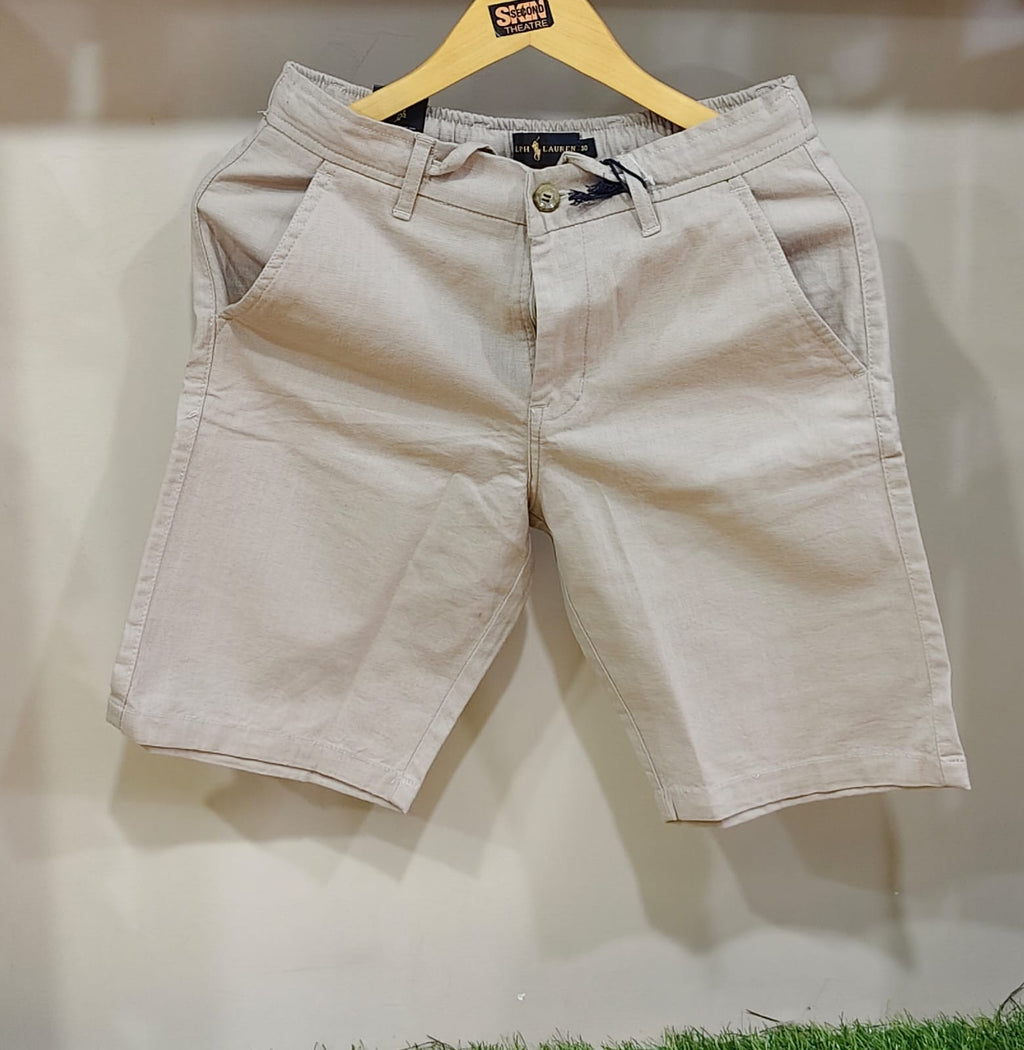 Linen Shorts - Beige