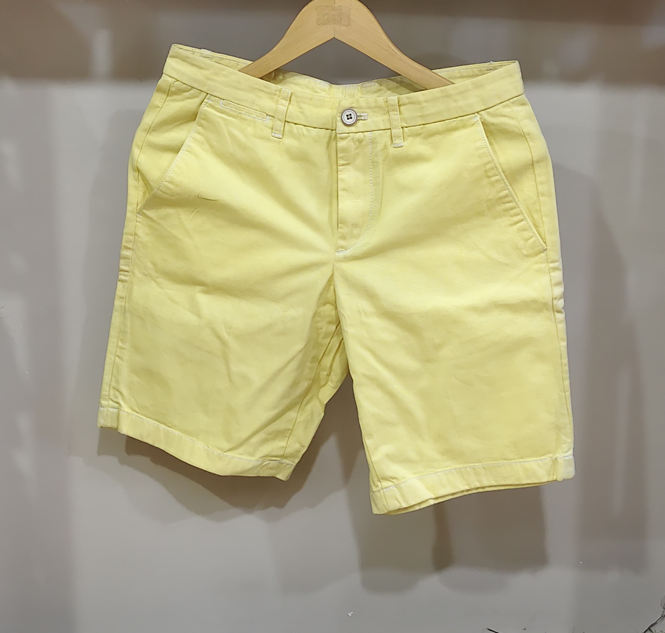 Linen Shorts - Yellow