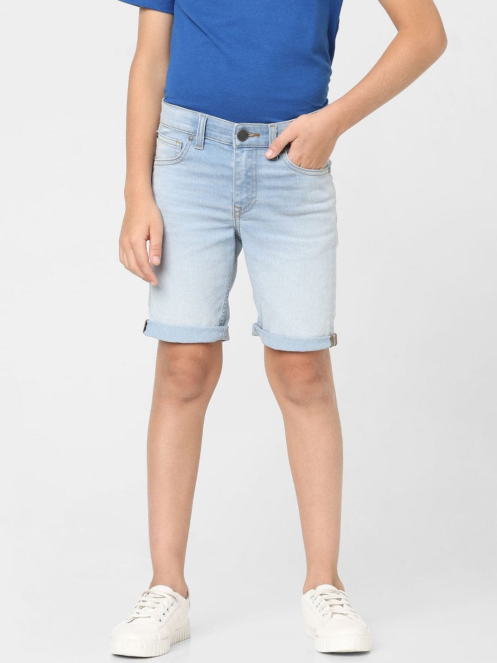 Denim Shorts - Sky Blue