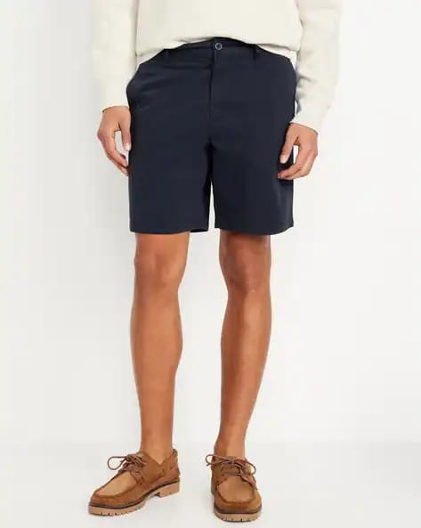 Linen Shorts - Navy