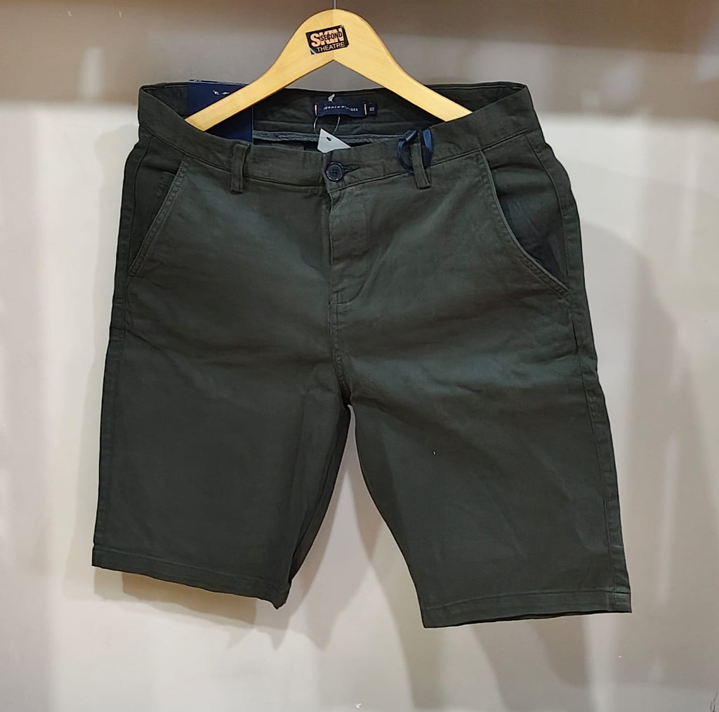 Linen Shorts - Deep Green