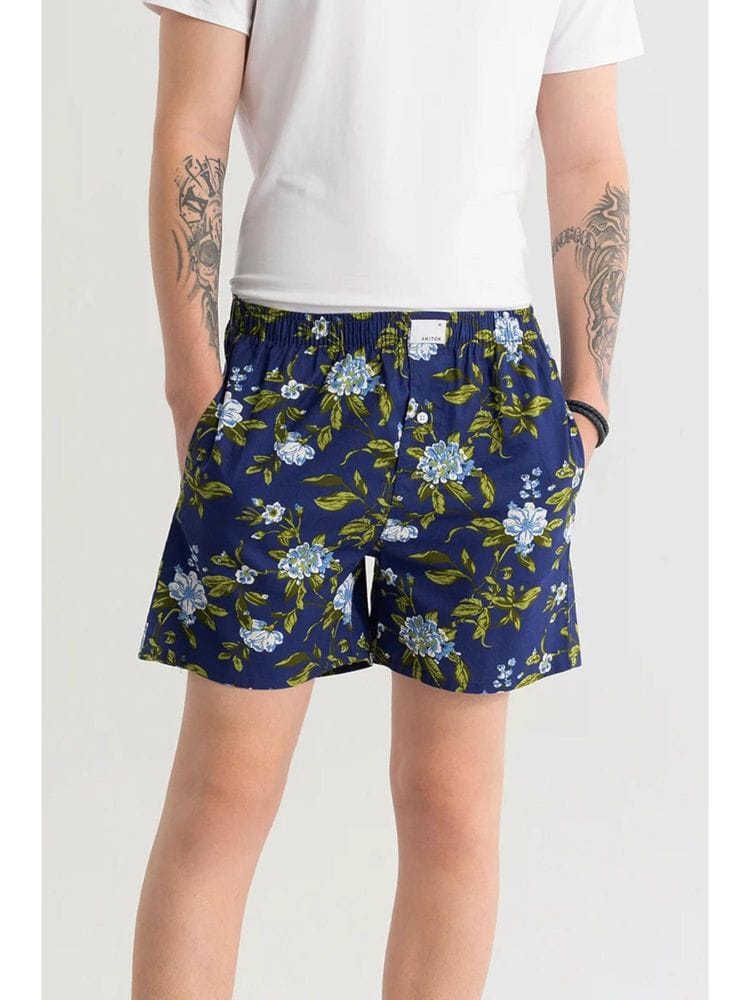 Boxer Shorts - Floral Blue