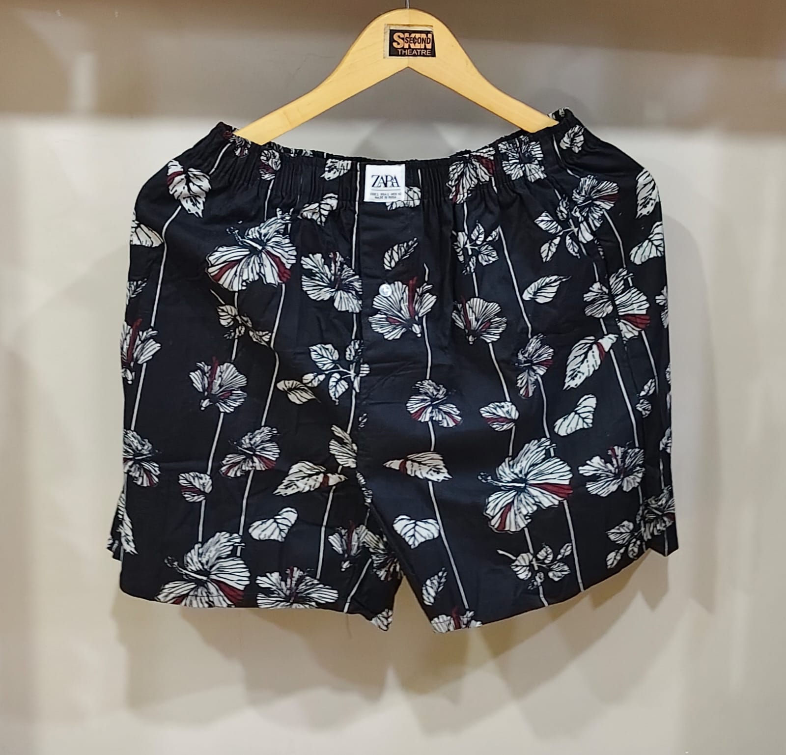 Boxer Shorts - Floral Black